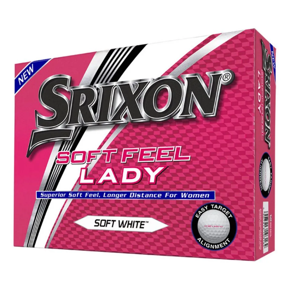 Srixon Soft Feel Lady Golf Balls White 3 Srixon Soft Feel Lady Golf Balls White