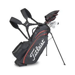Titleist Players 5 Golf Stand Bag TB23SX9 -Golf Callaway Sales 2023 Players5 Black Black Red 001