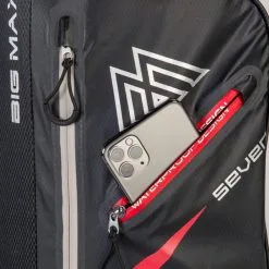 Big Max Aqua Seven Golf Stand Bag 3508K -Golf Callaway Sales AquaSeven blackred 008