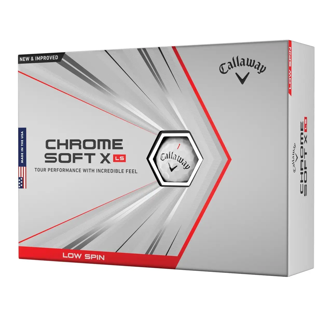 Callaway Chrome Soft X LS Golf Balls | White 3 Callaway Chrome Soft X LS Golf Balls | White