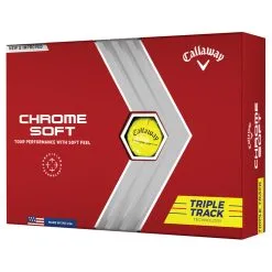 Callaway Chrome Soft Triple Track Golf Balls | Yellow