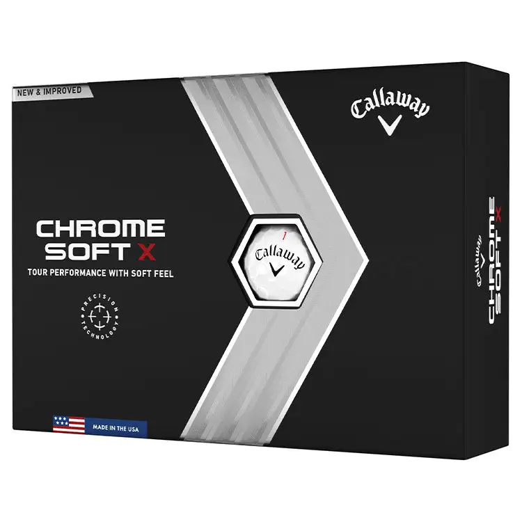 Callaway Chrome Soft X Golf Balls | White 3 Callaway Chrome Soft X Golf Balls | White