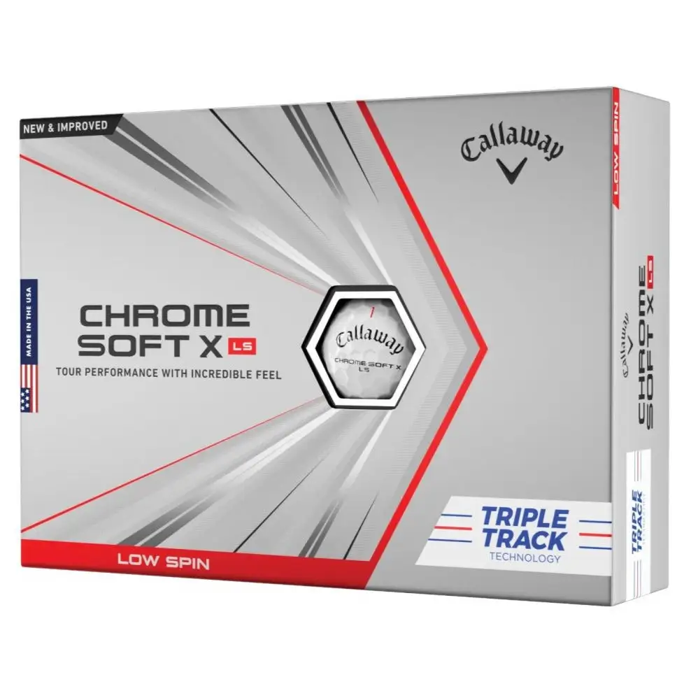 Callaway Chrome Soft X LS Triple Track Balls | White 3 Callaway Chrome Soft X LS Triple Track Balls | White