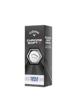 Callaway Chrome X Soft Triple Track Golf Balls | White -Golf Callaway Sales Callaway Chrome Soft Triple Track Golf Balls White 68