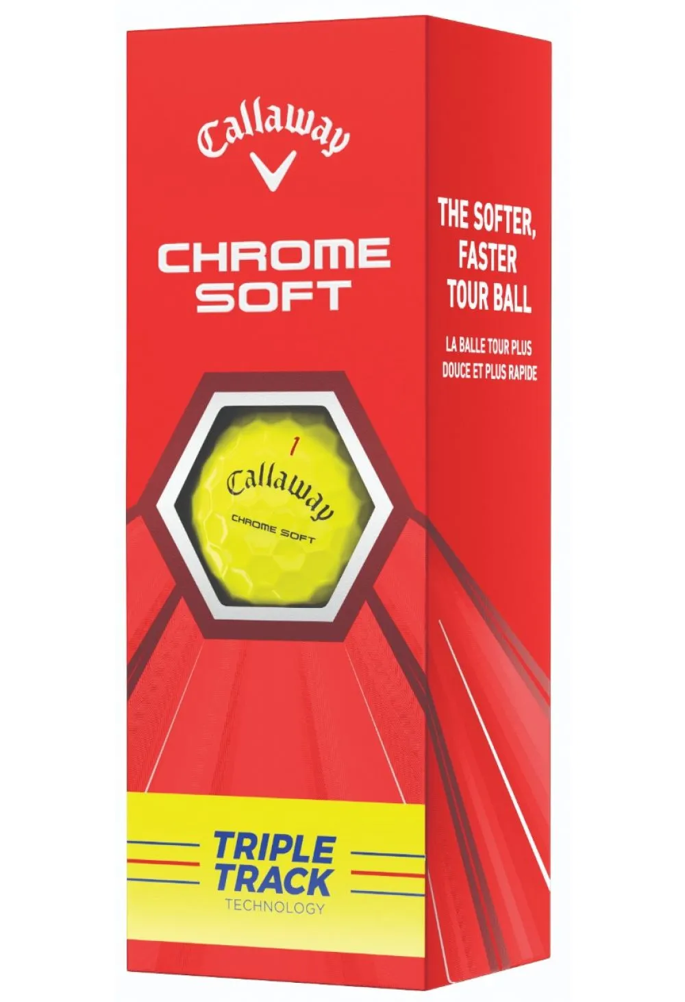 Callaway 2021 Chrome Soft Triple Track Golf Balls | Yellow 4 Callaway 2021 Chrome Soft Triple Track Golf Balls | Yellow - Image 2