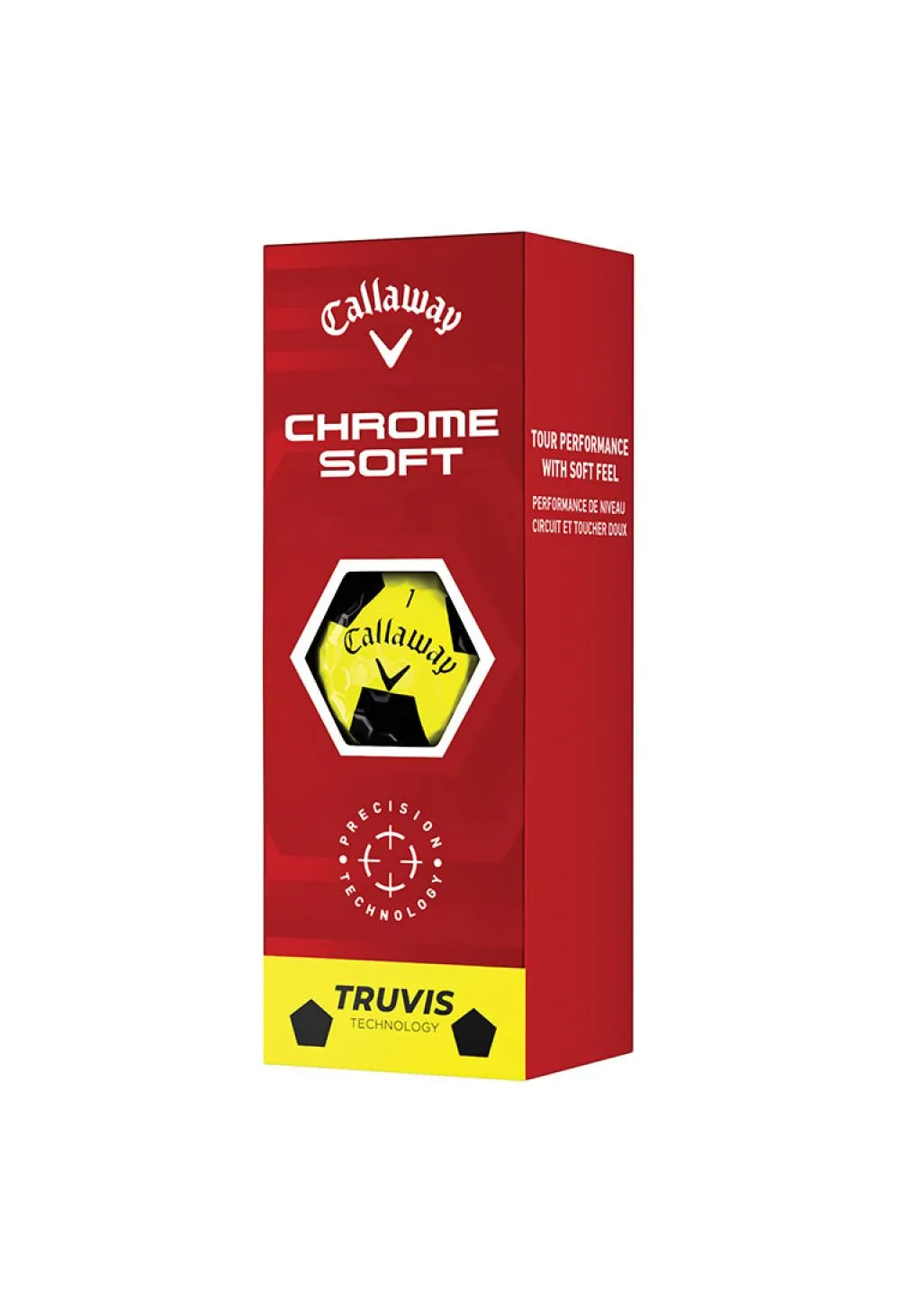Callaway Chrome Soft Truvis Golf Balls | Yellow/Black 4 Callaway Chrome Soft Truvis Golf Balls | Yellow/Black - Image 2