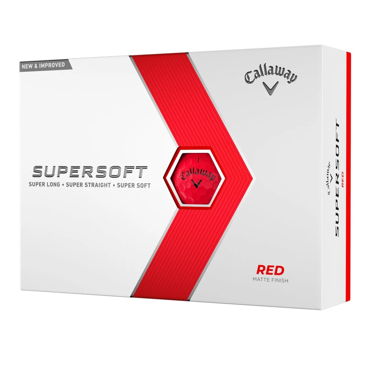 Callaway Supersoft Golf Balls | Red 3 Callaway Supersoft Golf Balls | Red