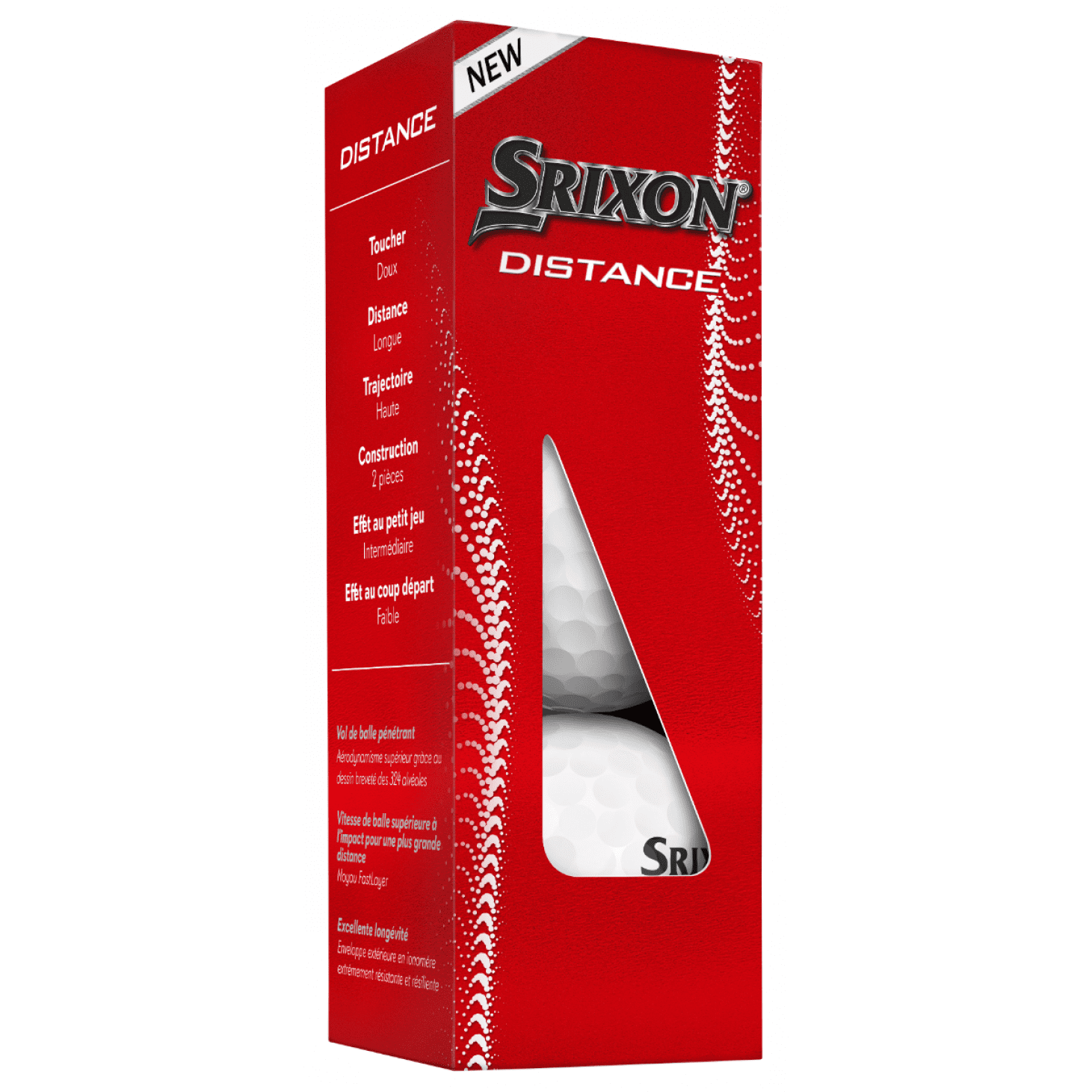 Srixon Distance Golf Balls | White 5 Srixon Distance Golf Balls | White - Image 3