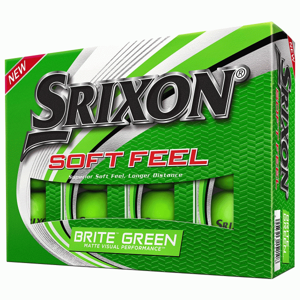 Srixon Soft Feel Brite Golf Balls | Green 3 Srixon Soft Feel Brite Golf Balls | Green