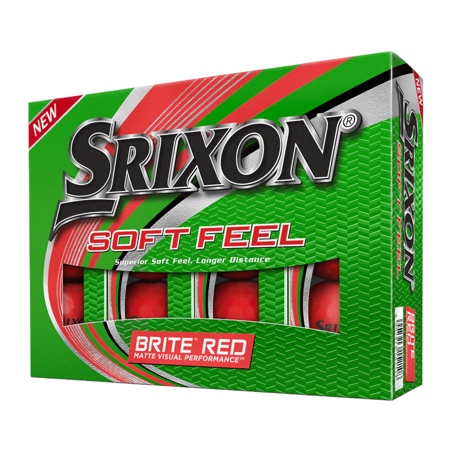 Srixon Soft Feel Brite Golf Balls | Red 3 Srixon Soft Feel Brite Golf Balls | Red