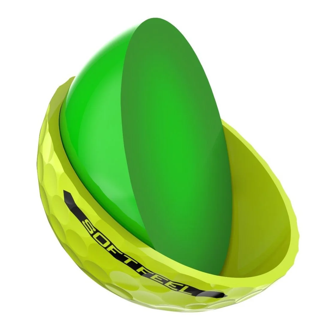 Srixon Soft Feel Golf Balls | Yellow 6 Srixon Soft Feel Golf Balls | Yellow - Image 4