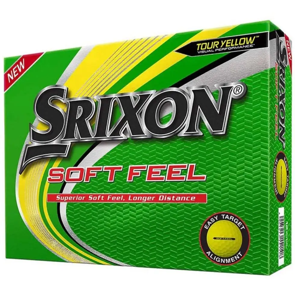 Srixon Soft Feel Golf Balls | Yellow 3 Srixon Soft Feel Golf Balls | Yellow