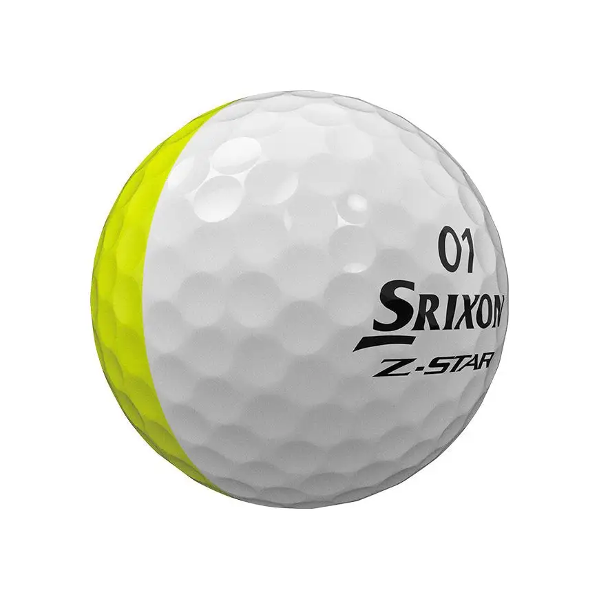 Srixon Z-Star Tour Divide Golf Balls | Yellow/White 4 Srixon Z-Star Tour Divide Golf Balls | Yellow/White - Image 2