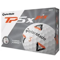 TaylorMade 2020 TP5X Pix Golf Balls | White