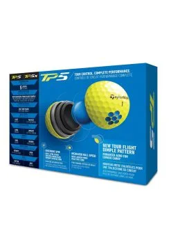 TaylorMade TP5 Golf Balls | Yellow -Golf Callaway Sales TaylorMade TP5 Golf Balls Yellow 13