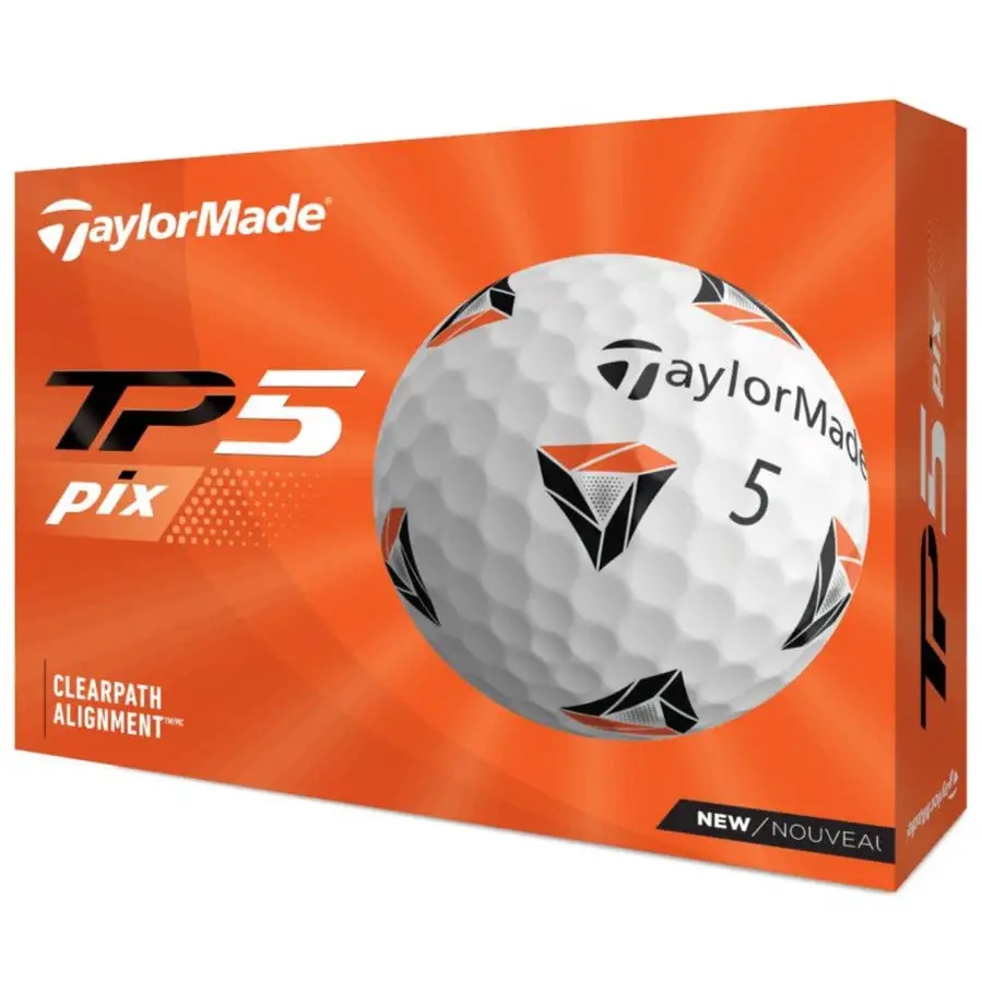 TaylorMade TP5 Pix Golf Balls | White 3 TaylorMade TP5 Pix Golf Balls | White
