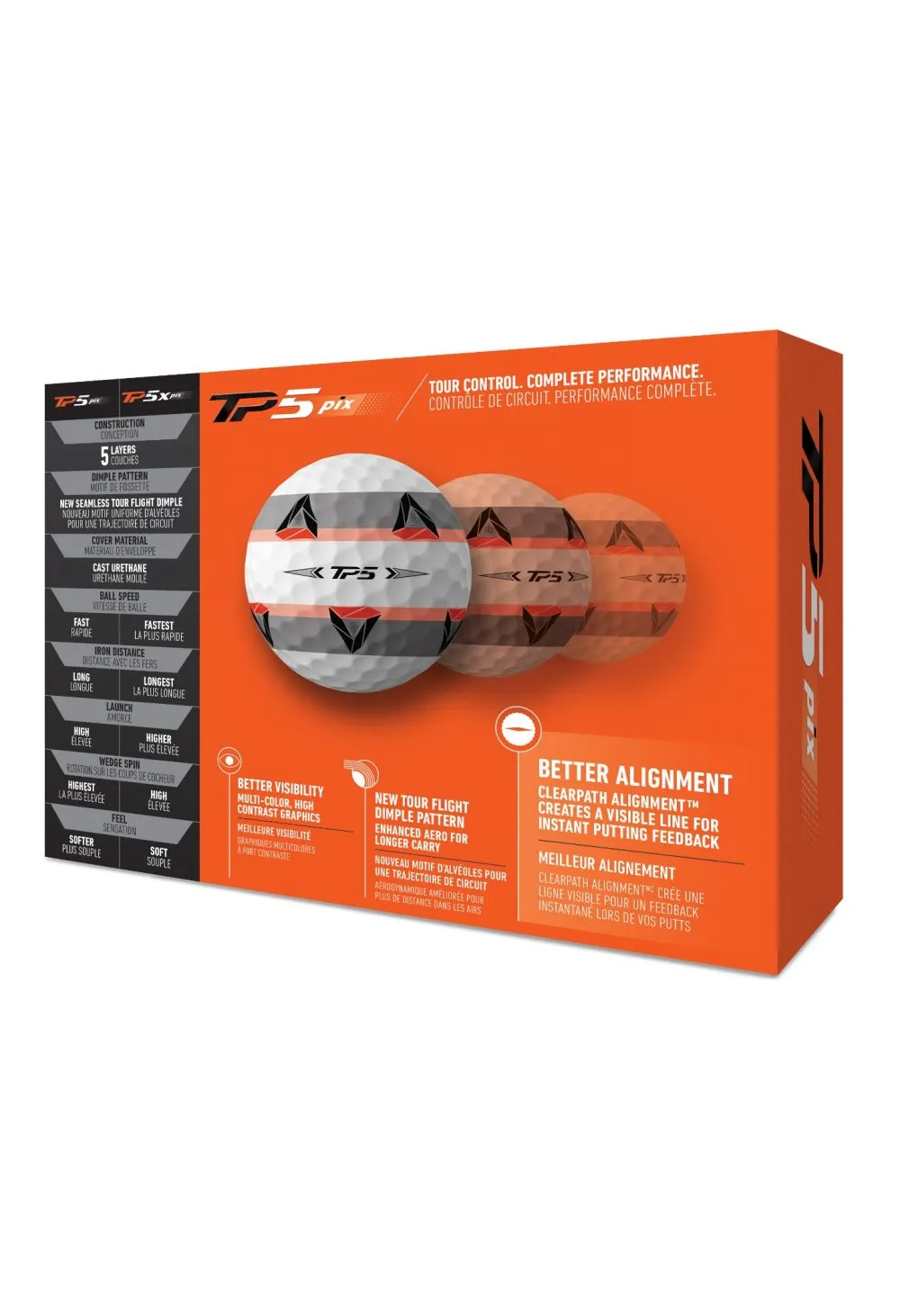 TaylorMade TP5 Pix Golf Balls | White 5 TaylorMade TP5 Pix Golf Balls | White - Image 3