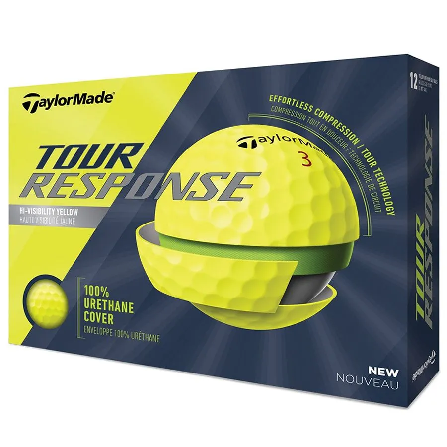 TaylorMade Tour Response Golf Balls | Yellow 3 TaylorMade Tour Response Golf Balls | Yellow