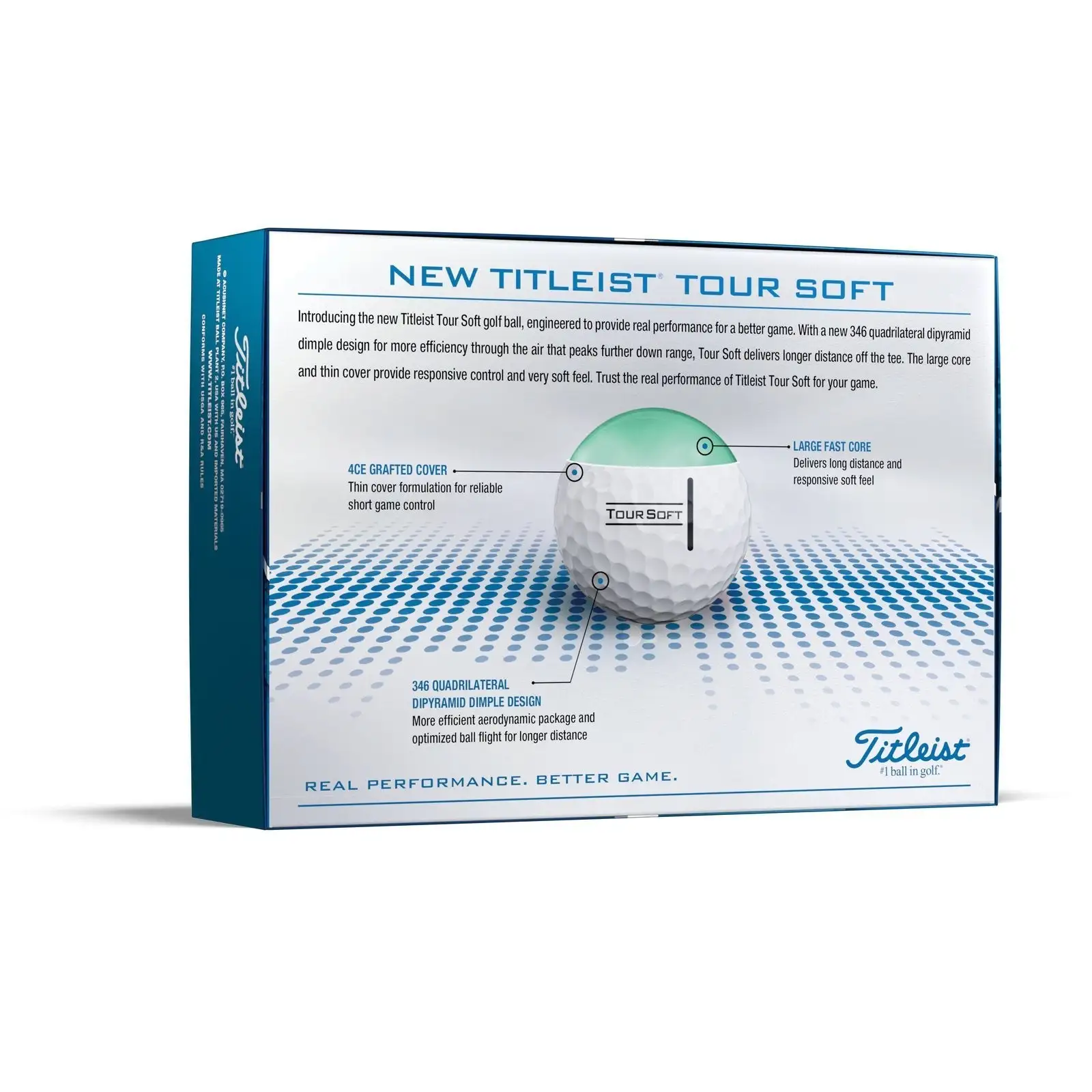 Titleist Tour Soft Golf Balls | White 4 Titleist Tour Soft Golf Balls | White - Image 2