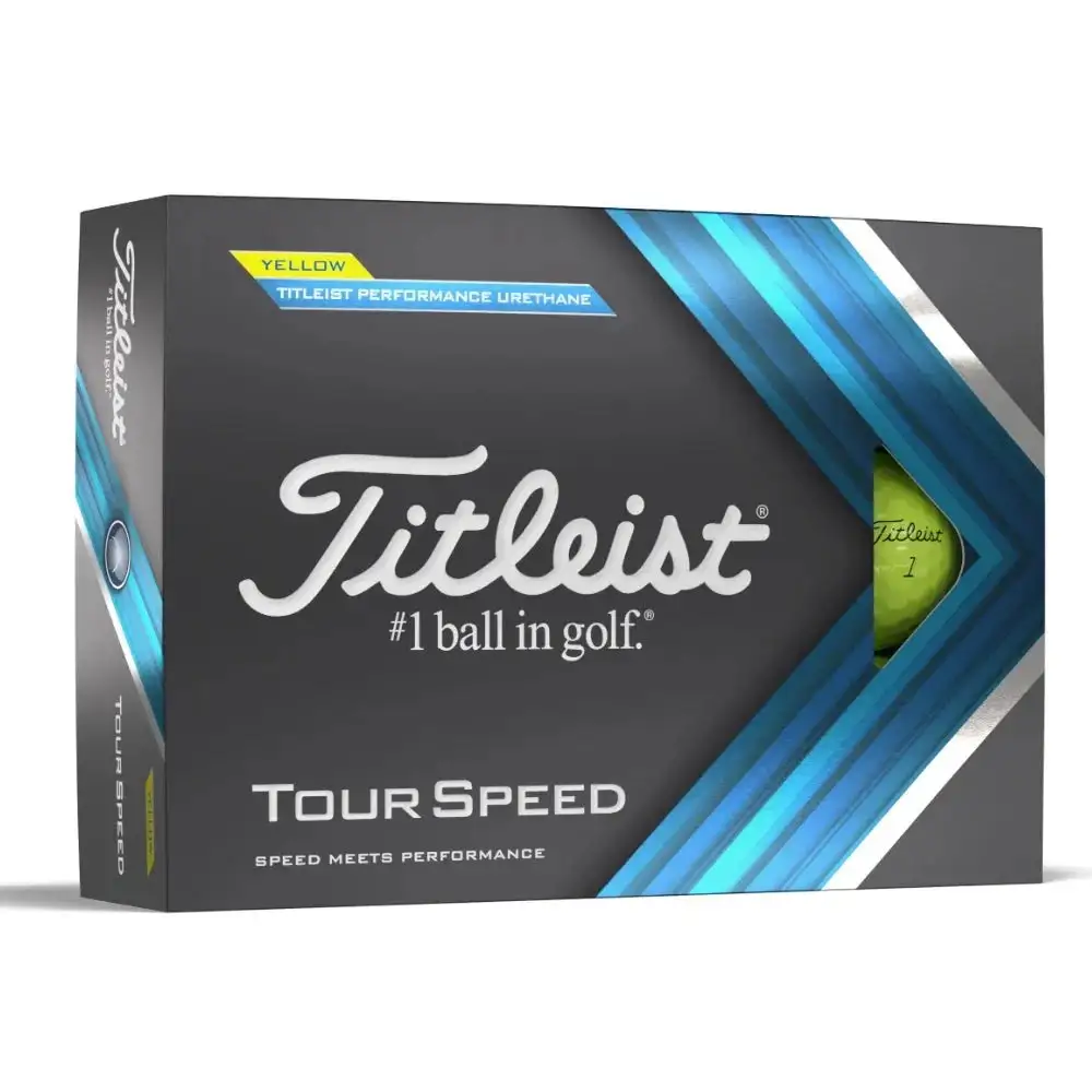 Titleist Tour Speed Golf Balls | Yellow 4 Titleist Tour Speed Golf Balls | Yellow - Image 2