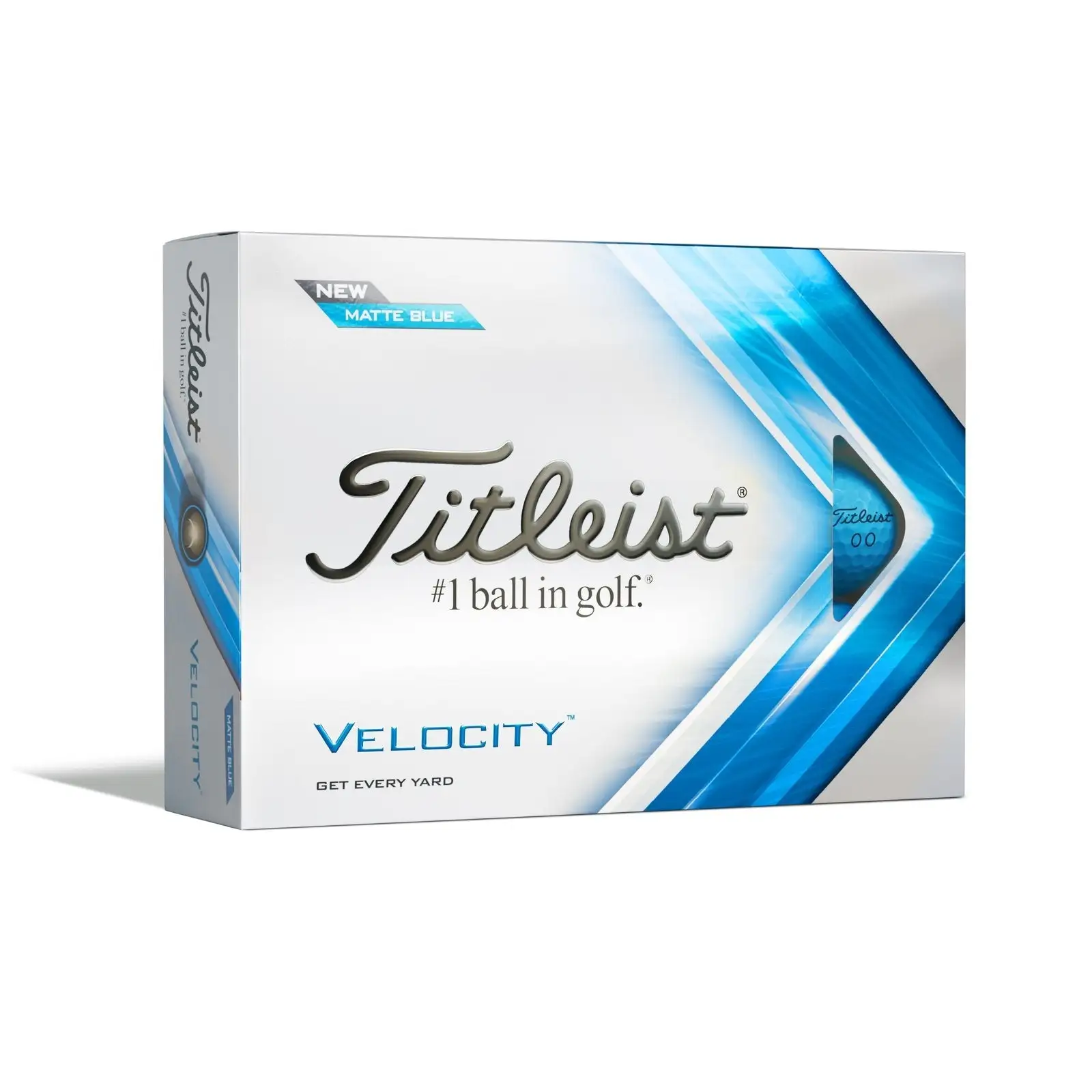Titleist Velocity Golf Balls | Matte Blue 3 Titleist Velocity Golf Balls | Matte Blue