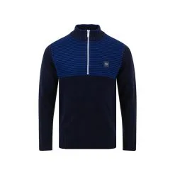 Calvin Klein Mens Aneto 1/4 Zip Moisture Wicking Lined Golf Sweater