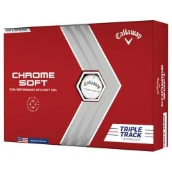 Callaway Chrome Soft Triple Track Golf Balls | White