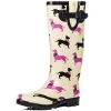 Greg Nicholson Golf Wellies - Sausage Dog -Golf Callaway Sales creamsausagedog 20wellies