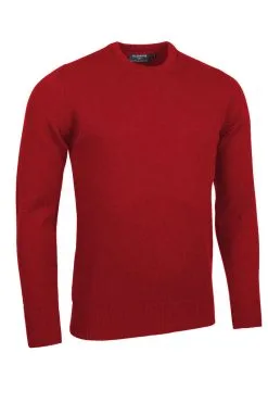 Glenmuir Morar Crew Neck Lambswool Sweater -Golf Callaway Sales roundgarnet