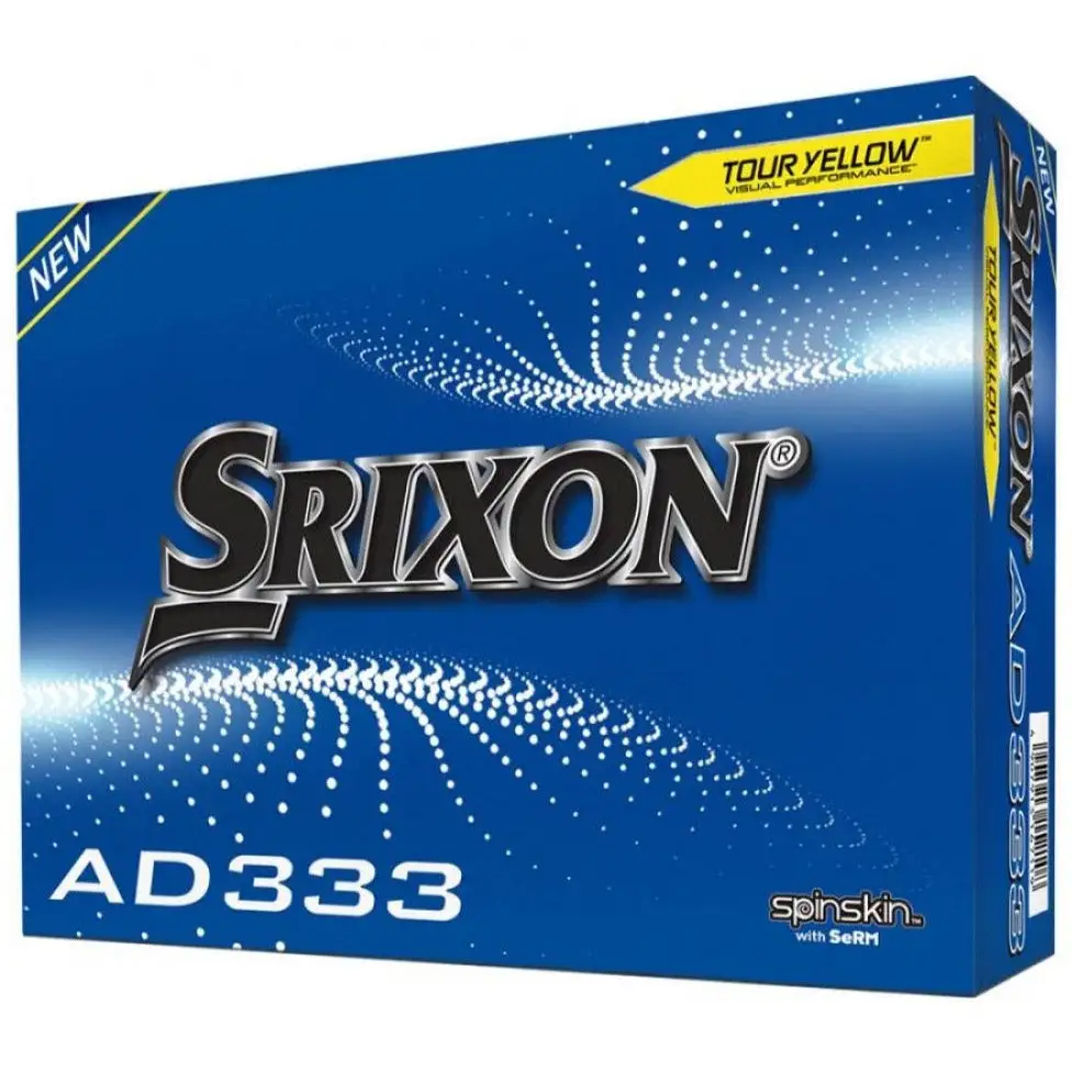 Srixon AD333 Golf Balls | Yellow 3 Srixon AD333 Golf Balls | Yellow