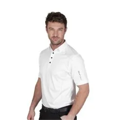 Greg Nicholson Golf Island Green Top Stitch Polo Shirt -Golf Callaway Sales topstitchwhite